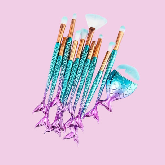 Pinceis de Make Sereia