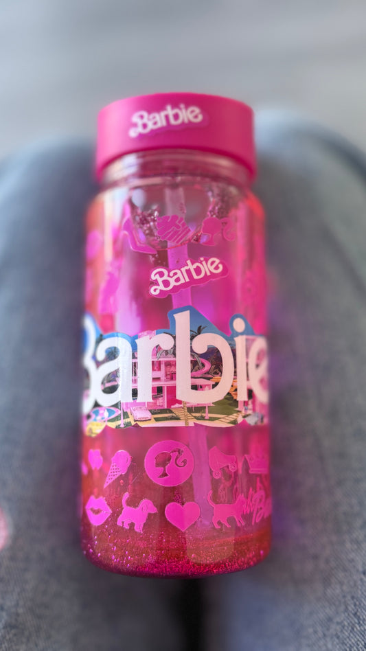 Garrafinha Glitter Barbie